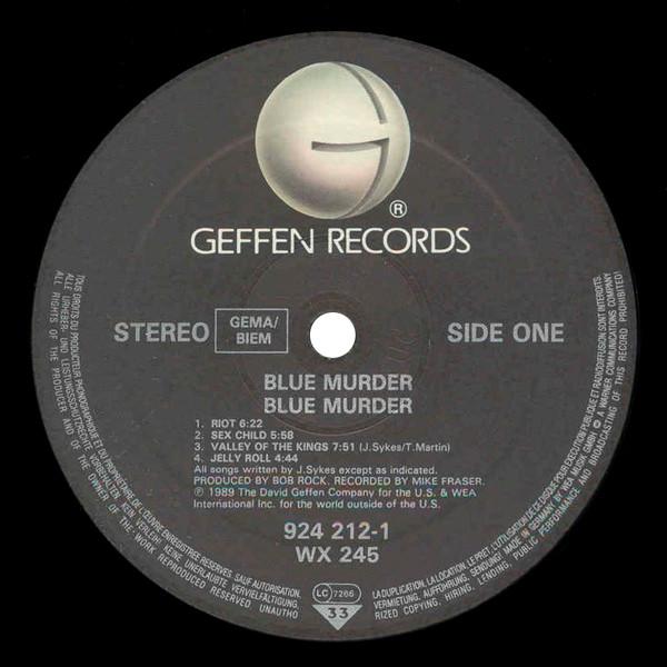 Blue Murder (Rock/Metal Group) - Blue Murder - Lp