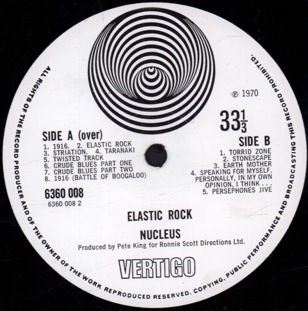 Nucleus - Elastic Rock - Lp