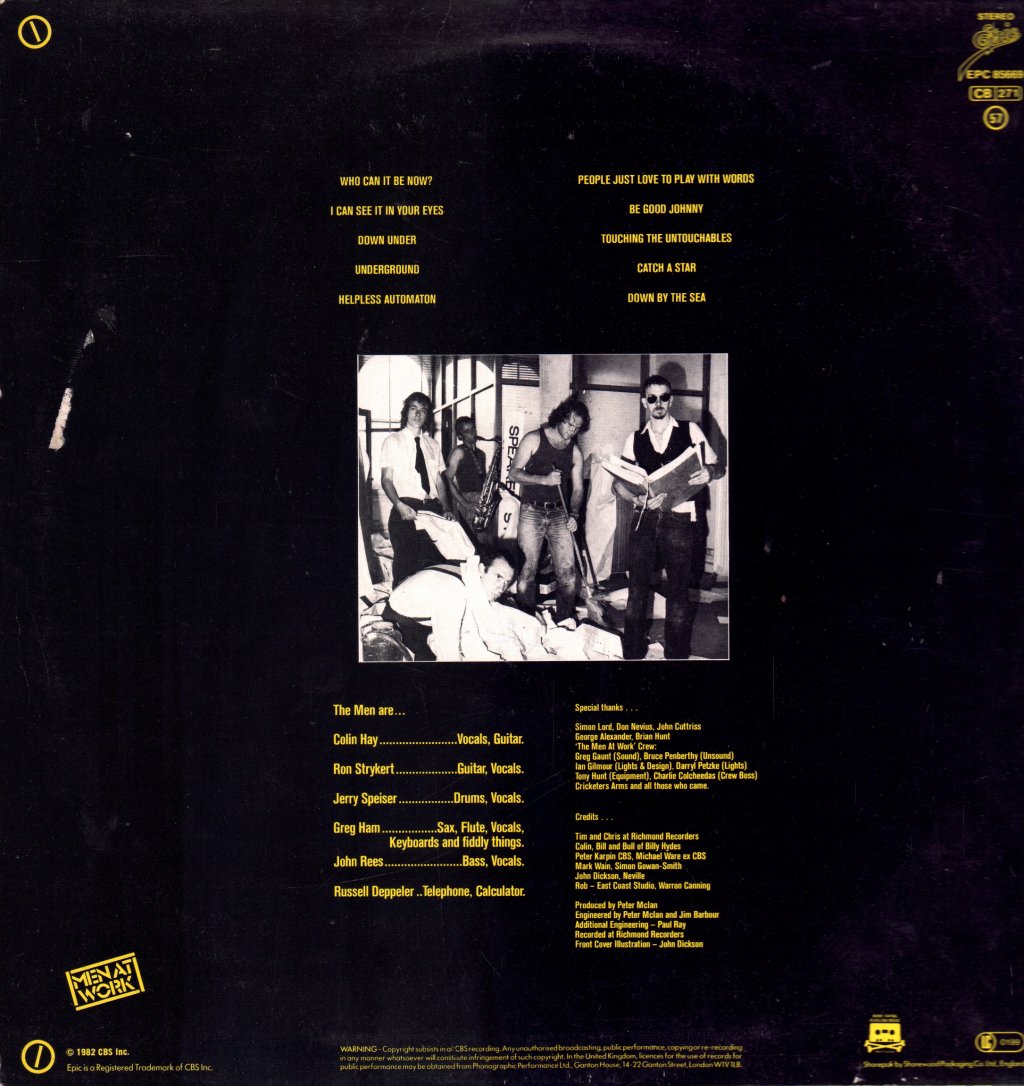 Men At Work - Business As Usual - Lp