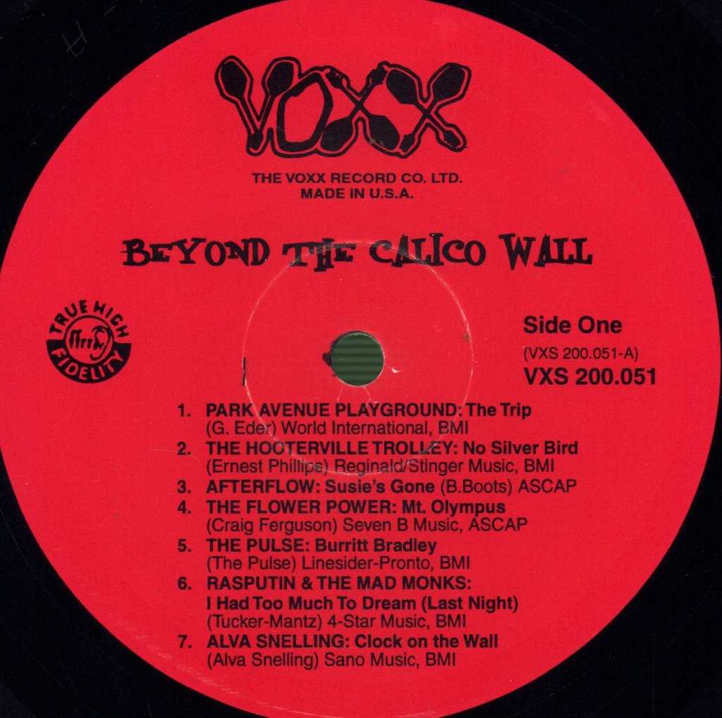 Various Artists - Beyond The Calico Wall - Lp