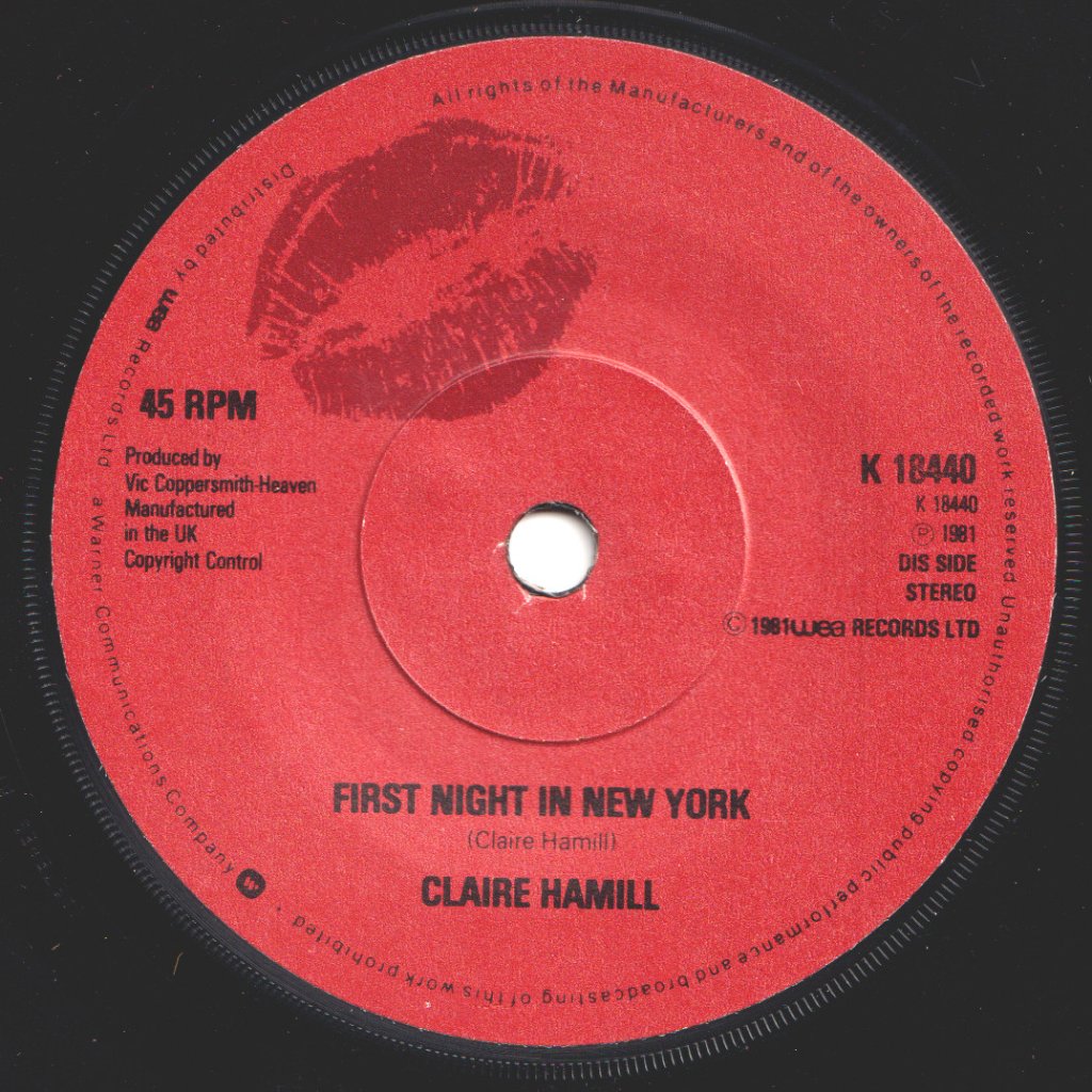 Claire Hamill - First Night In New York - 7 Inch