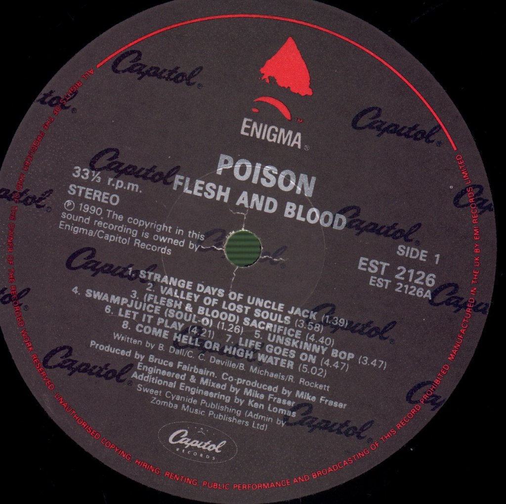 Poison - Flesh And Blood - Lp