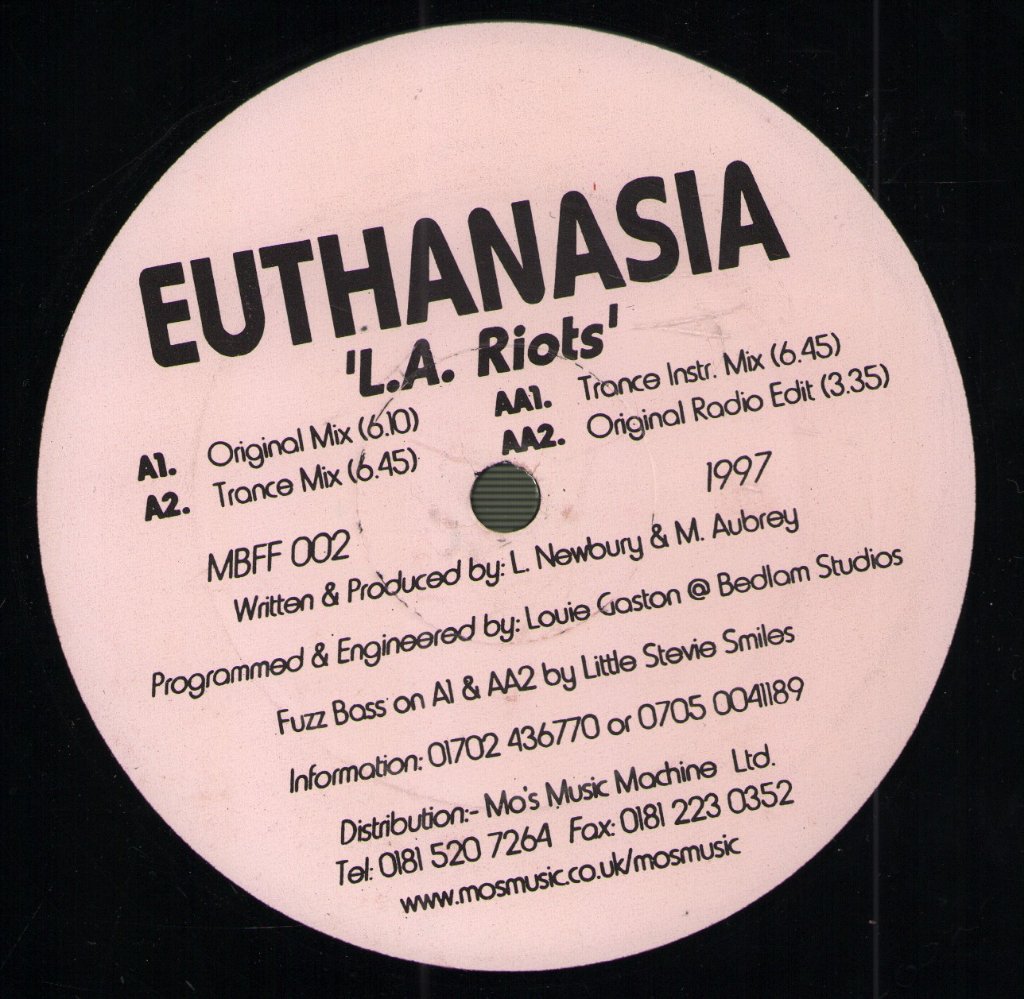Euthanasia - L.A. Riots - 12 Inch