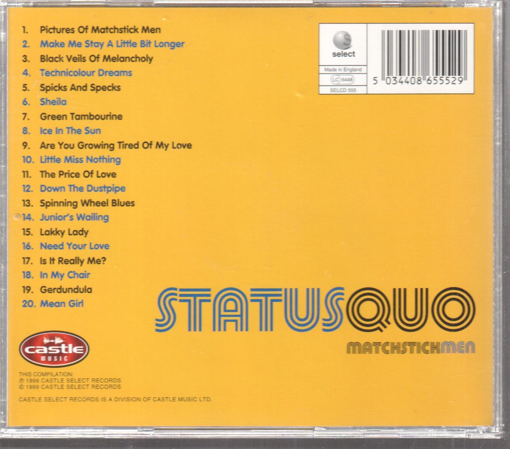Status Quo - Matchstickmen: The Psychedelic Years - Cd