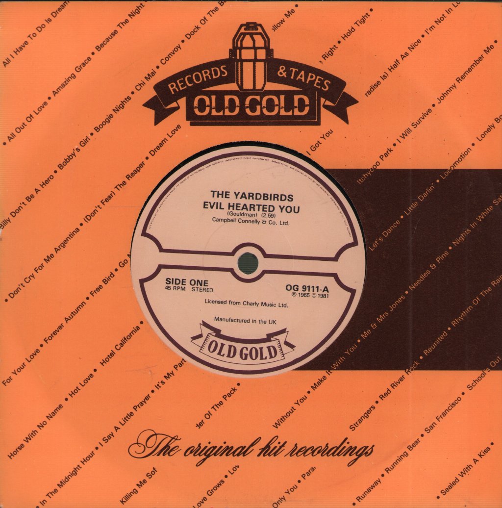 Yardbirds - Evil Hearted You / Still I'm Sad - 7 Inch