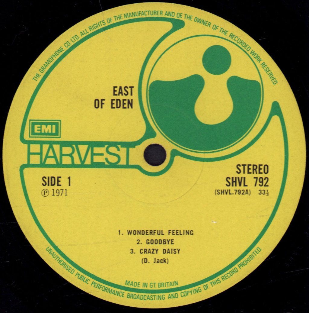 East Of Eden - East Of Eden - Lp