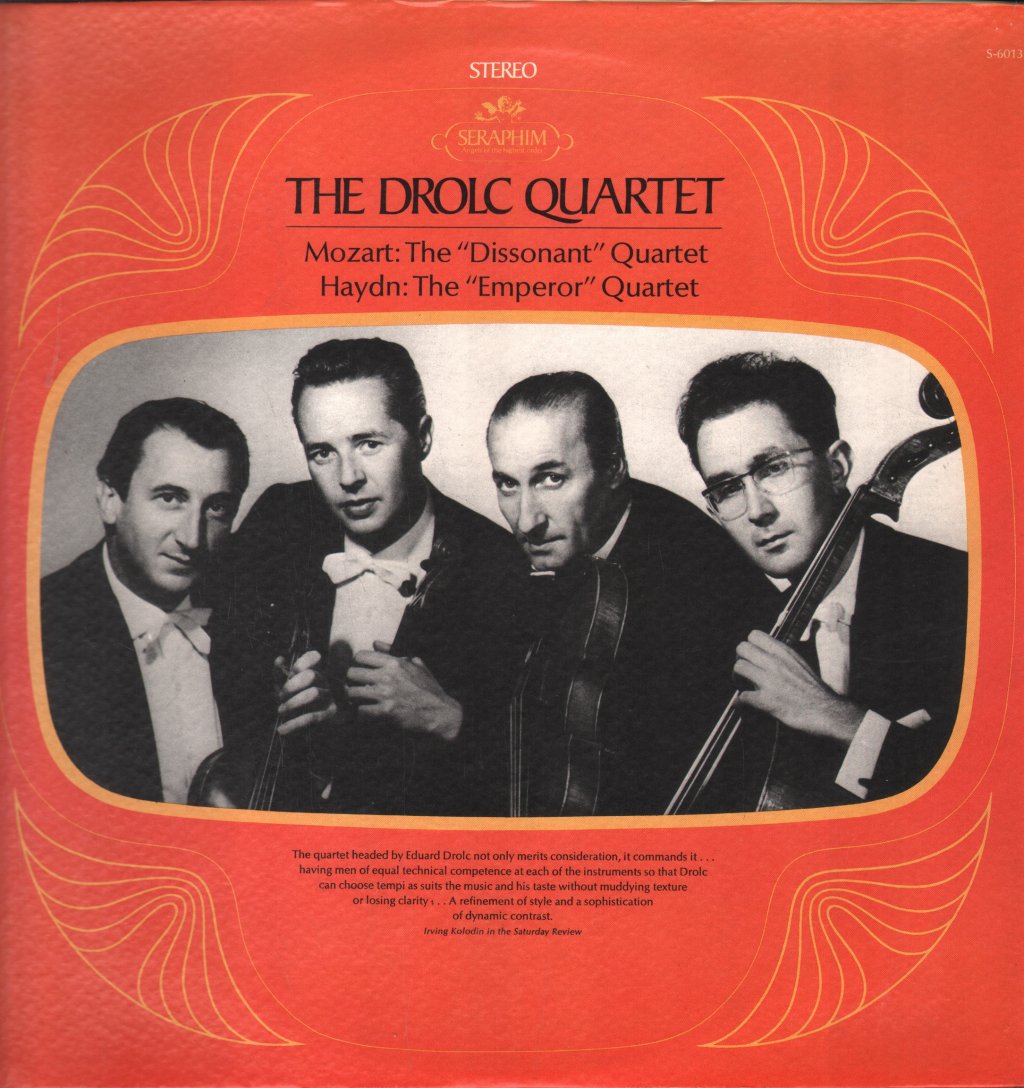 Drolc Quartett - Mozart - "Dissonant" Quartet / Haydn - The "Emperor" Quartet - Lp