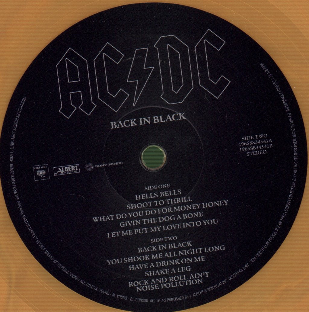 AC/DC - Back In Black - Lp