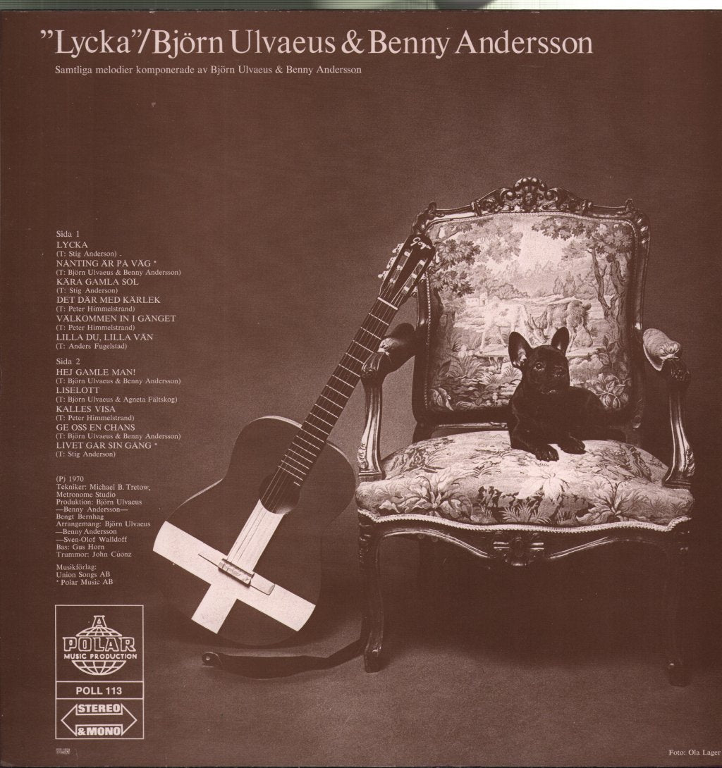 Bjorn Ulvaeus And Benny Andersson - Lycka - Lp