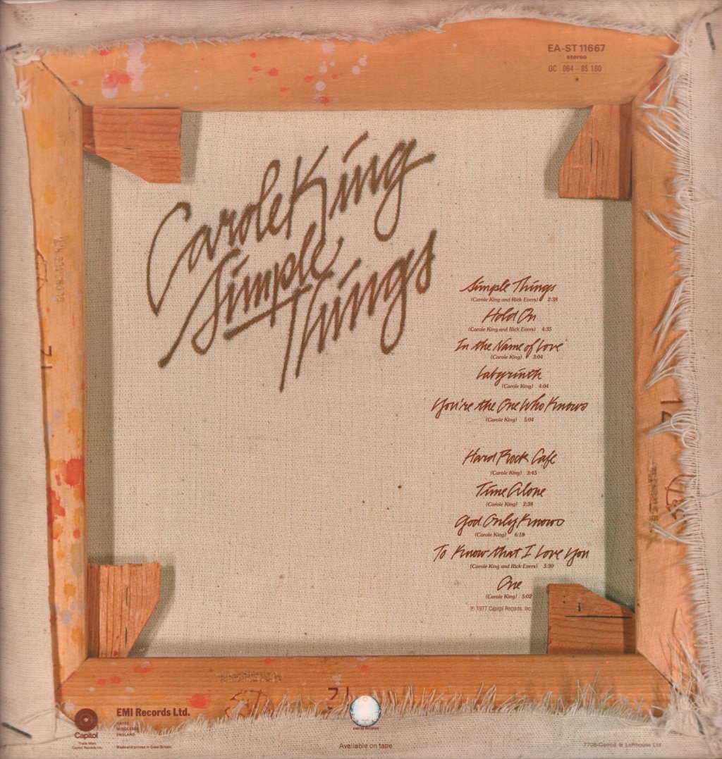 Carole King - Simple Things - Lp
