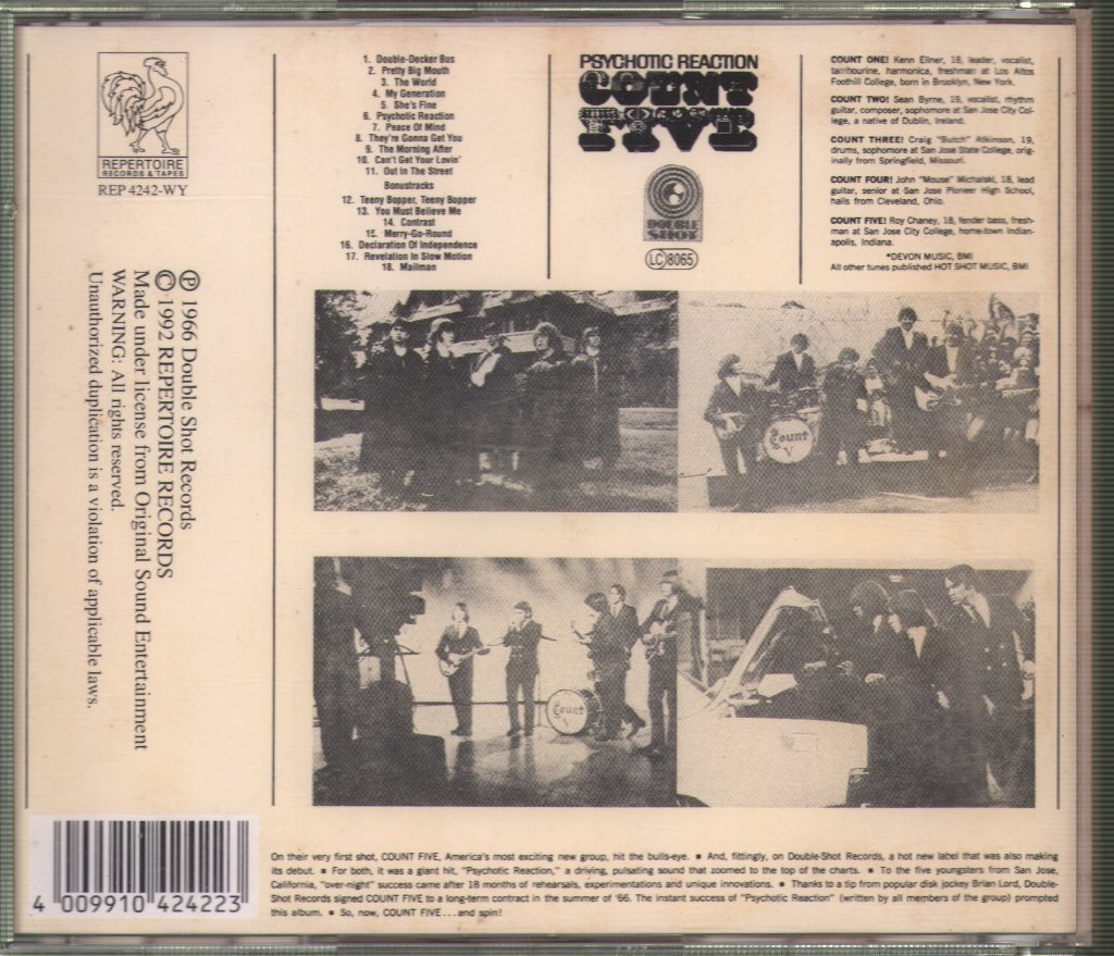 Count Five - Psychotic Reaction - Cd