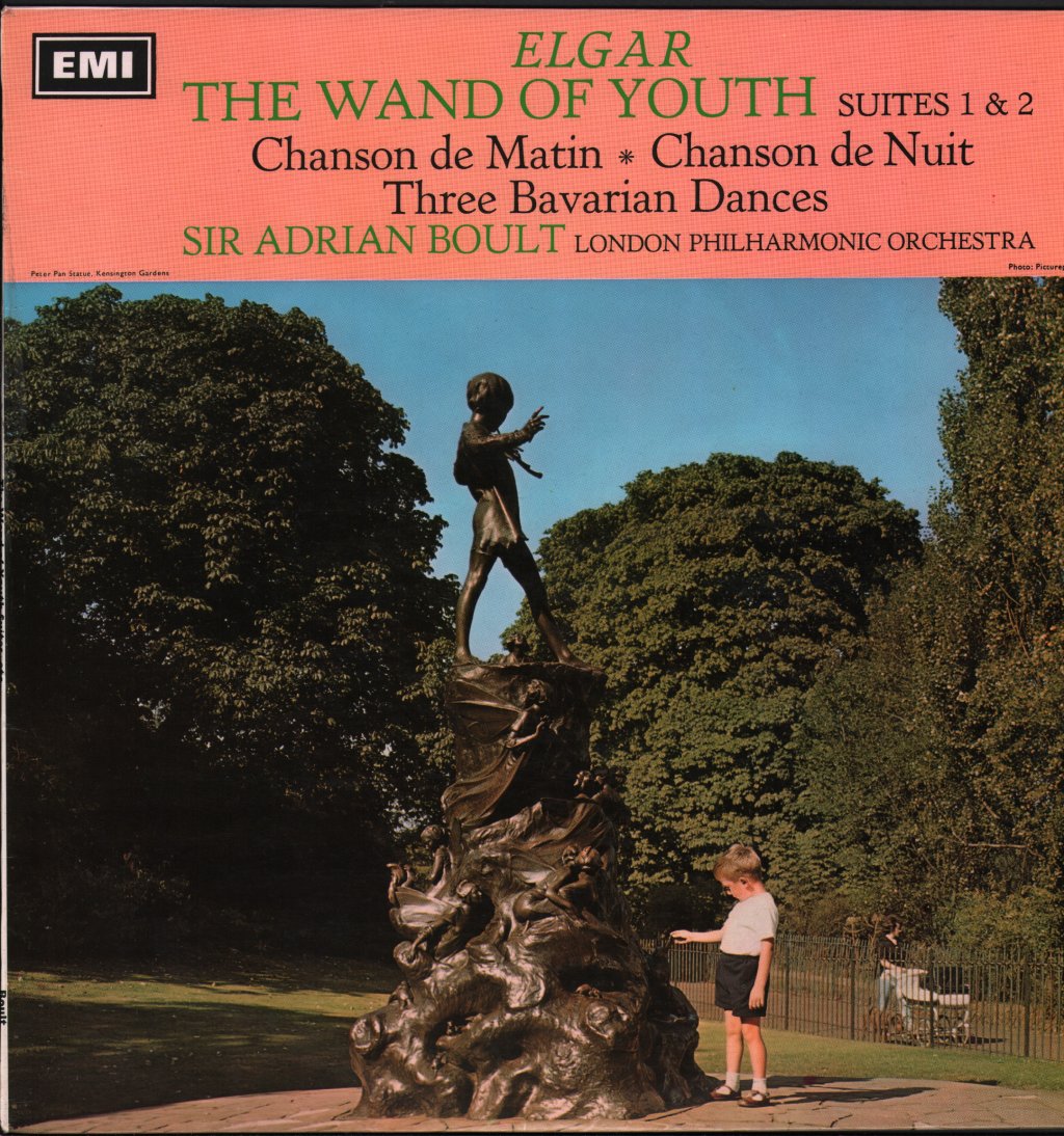 Sir Adrian Boult / London Philharmonic Orchestra - Elgar - Wand Of Youth Suites 1 & 2 - Lp