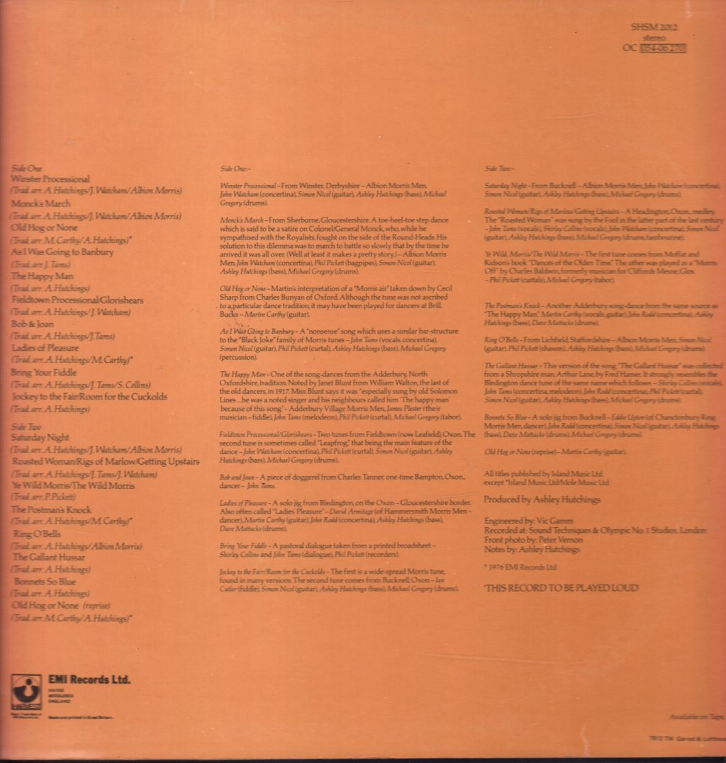 Ashley Hutchings - Son Of Morris On - Lp