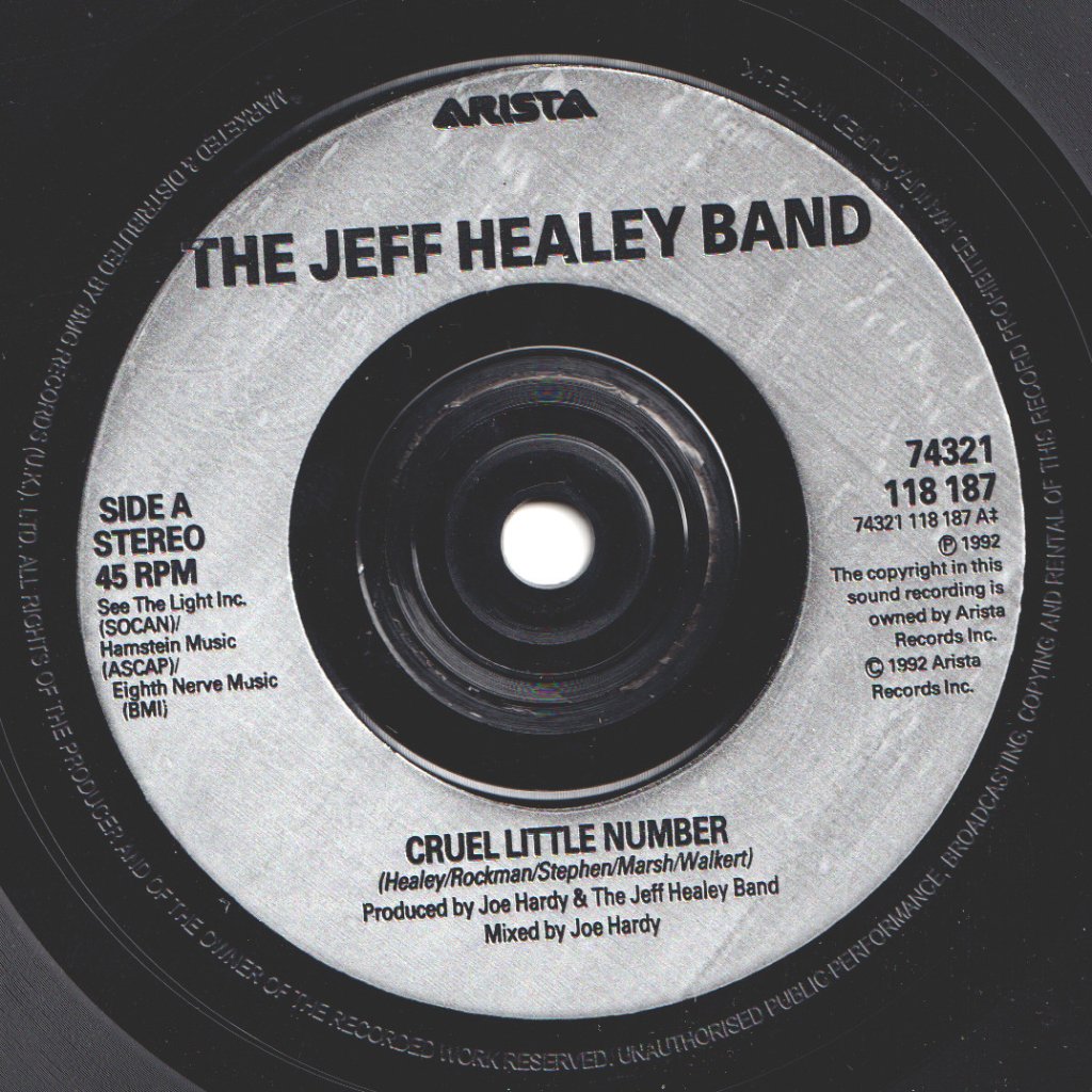 Jeff Healey Band - Cruel Little Number - 7 Inch