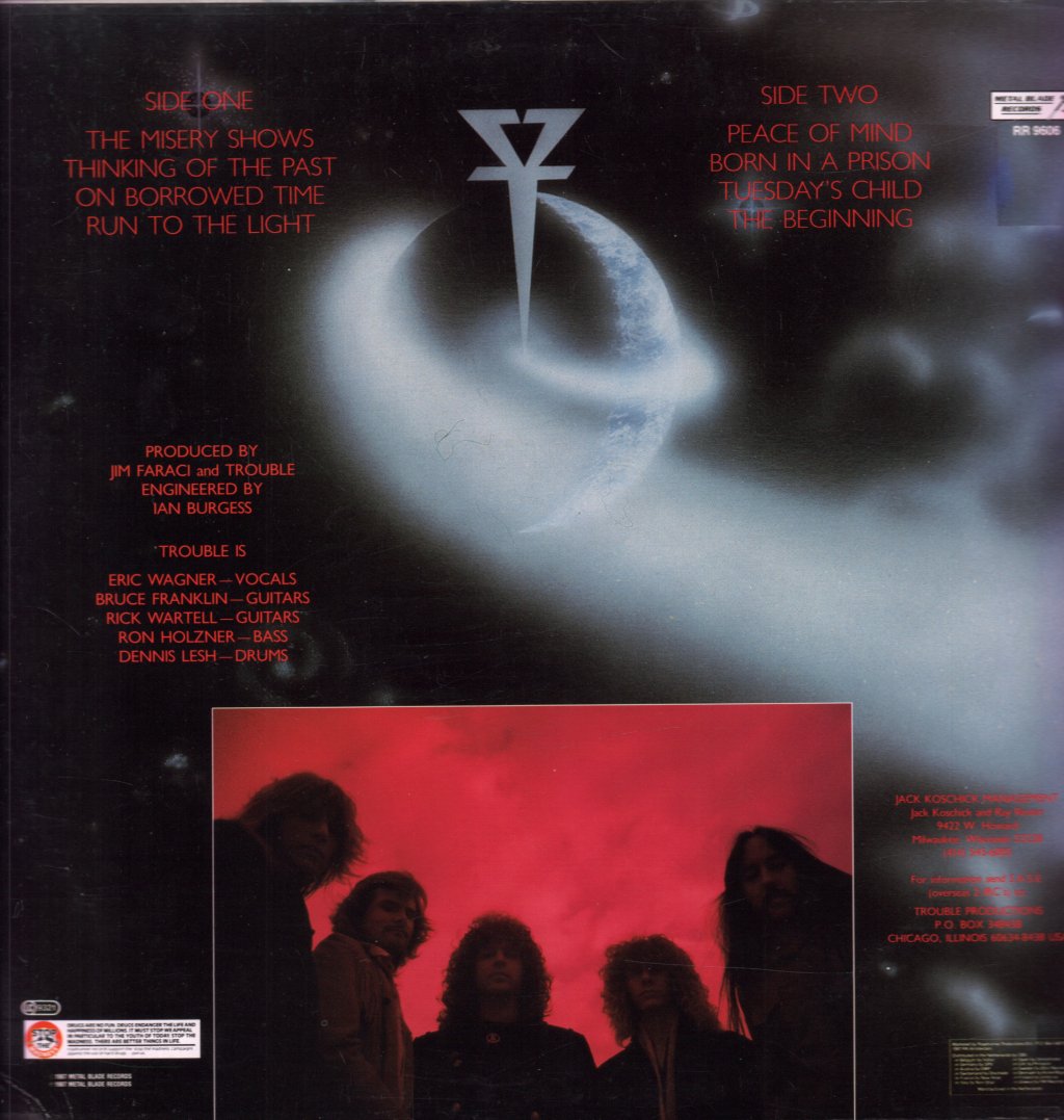 Trouble - Run To The Light - Lp