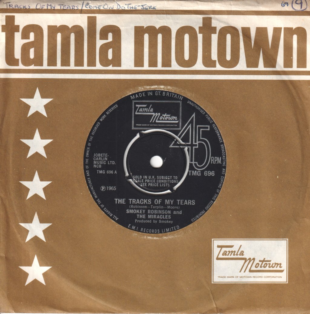 Smokey Robinson And The Miracles - Tracks Of My Tears - 7 Inch