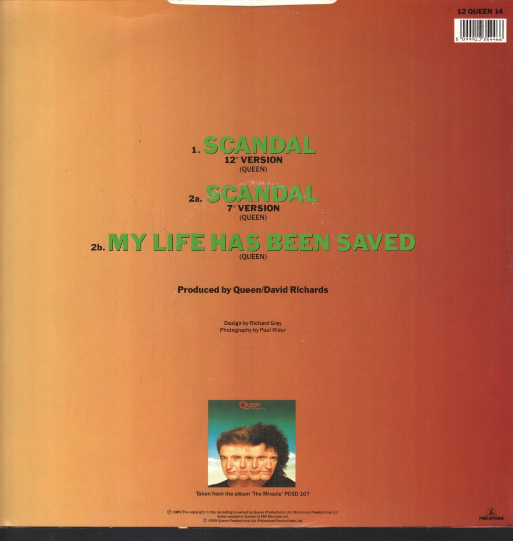 Queen - Scandal - 12 Inch