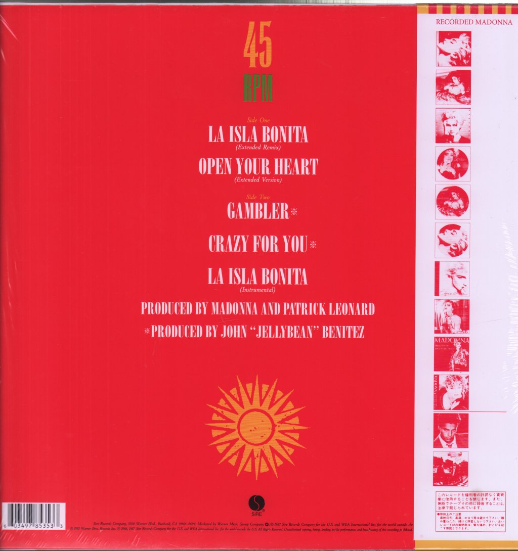 Madonna - La Isla Bonita - 12 Inch