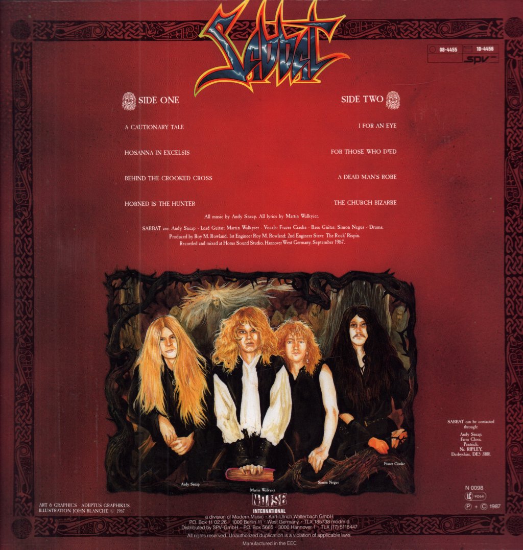 Sabbat - History Of A Time To Come - Lp