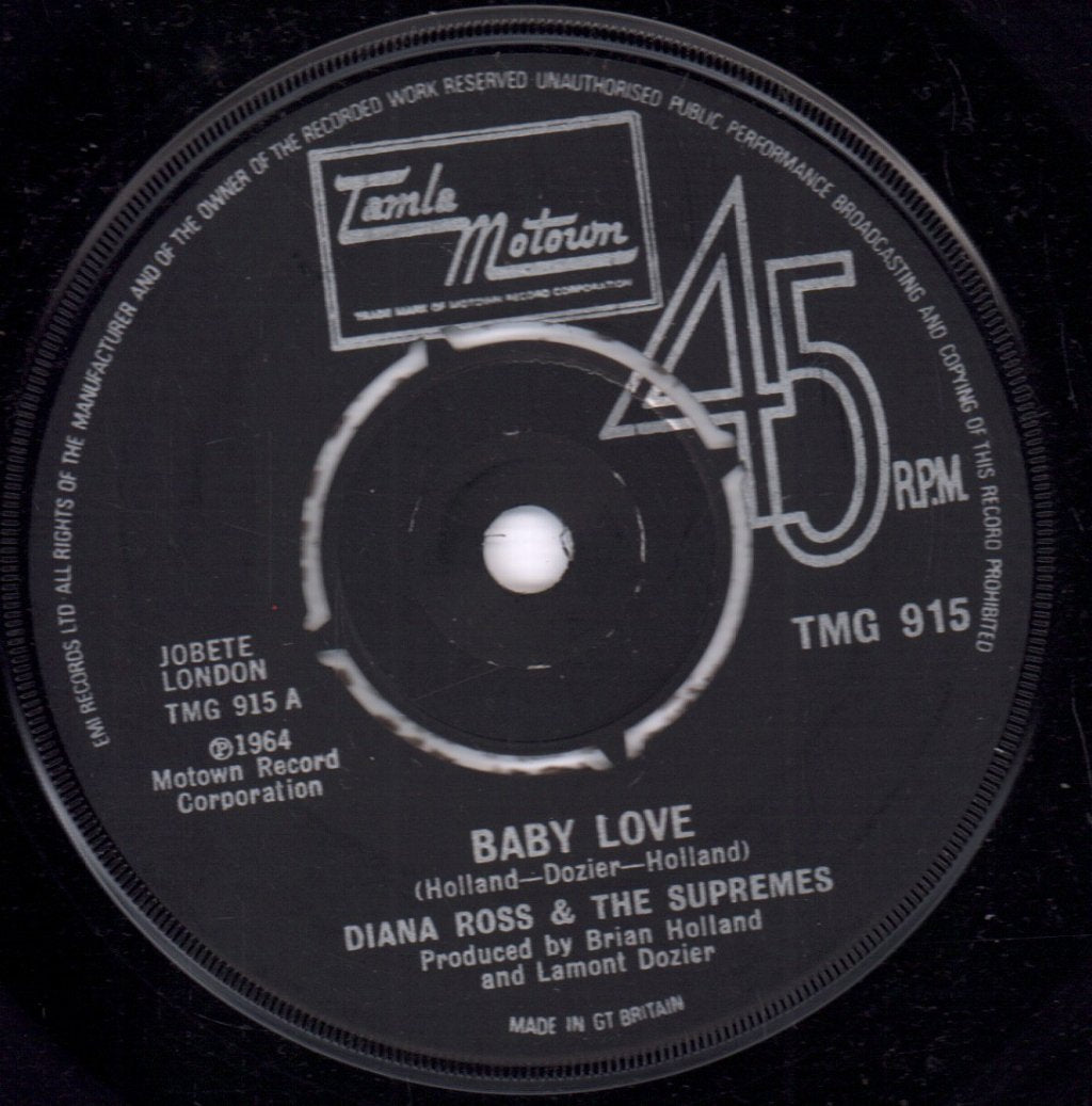 Diana Ross And The Supremes - Baby Love - 7 Inch