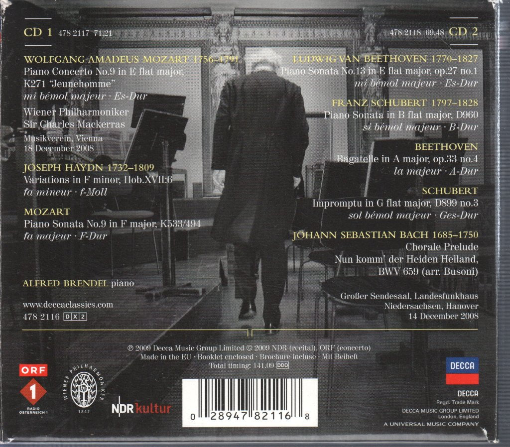 Alfred Brendel - Farewell Concerts - Double Cd
