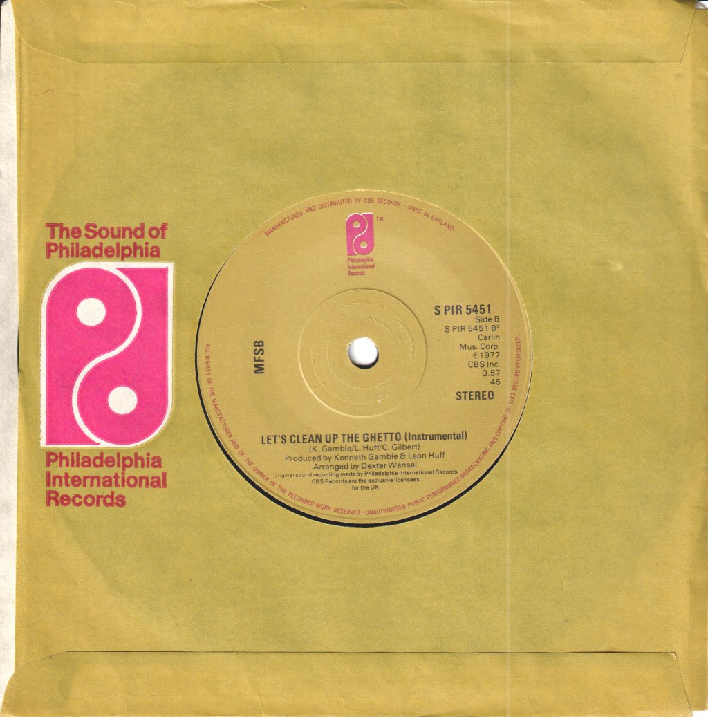 Philadelphia International All Stars - Let's Clean Up The Ghetto - 7 Inch