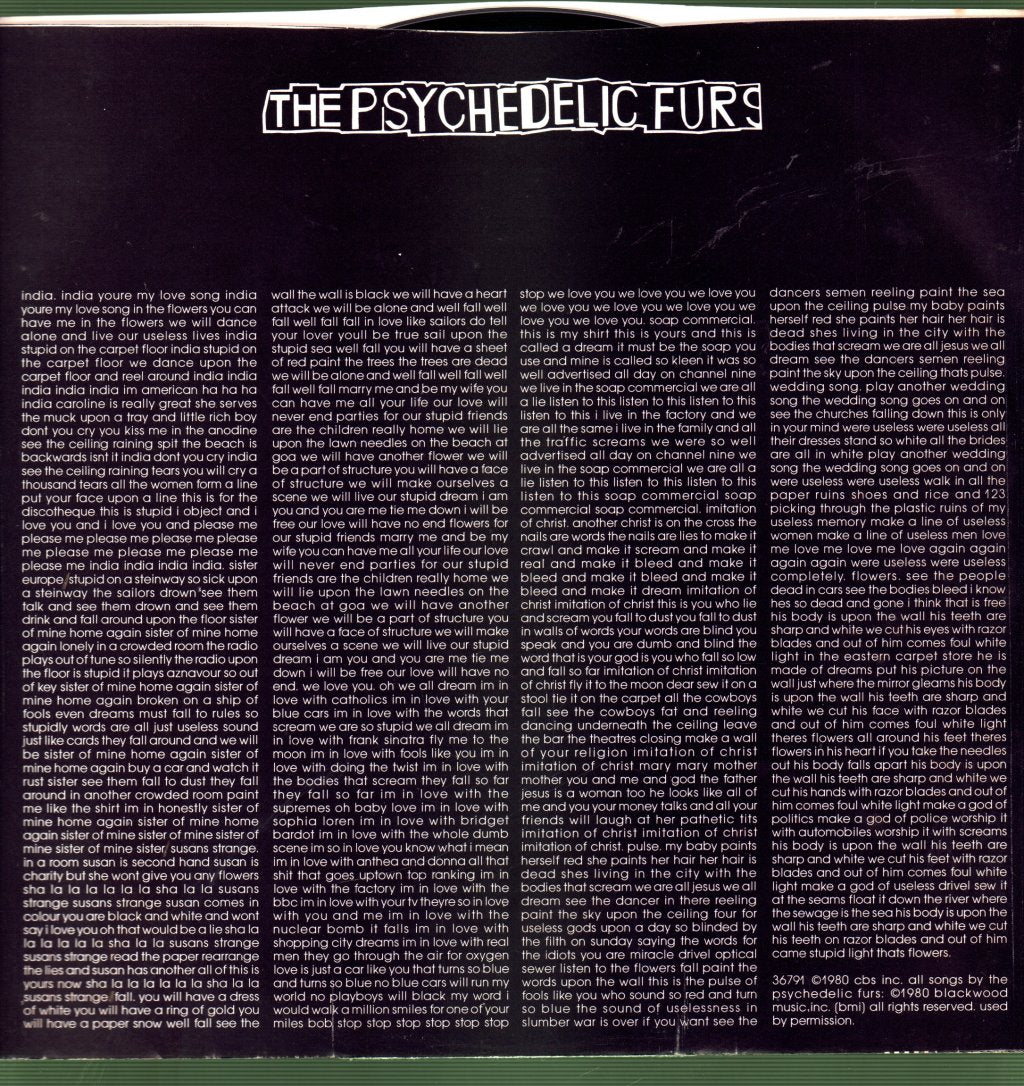 Psychedelic Furs - Psychedelic Furs - Lp