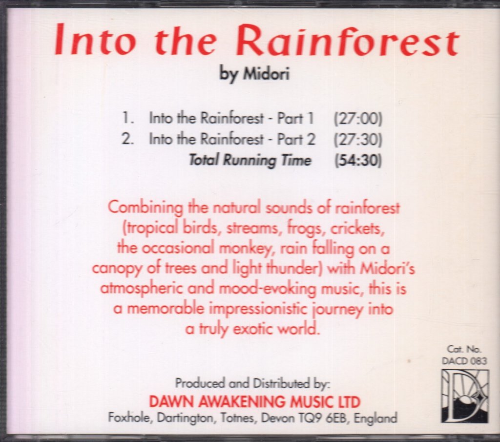 Midori - Into The Rainforest - Cd