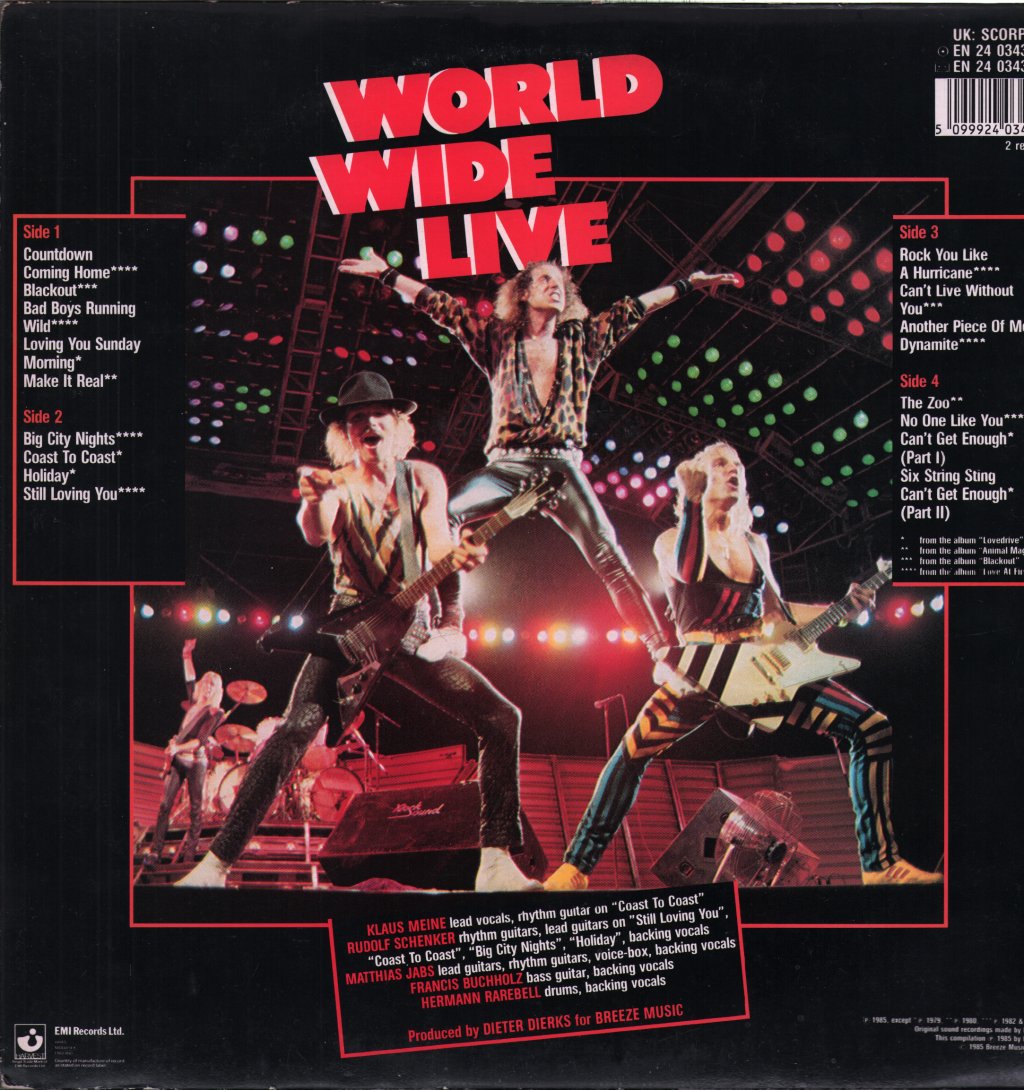 Scorpions - World Wide Live - Double Lp