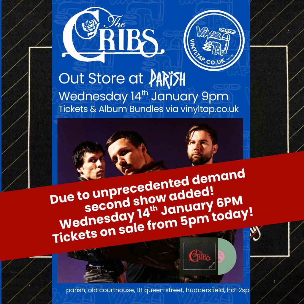 Cribs - Selling A Vibe (6PM SHOW) - LP + CD + 2 x Ticket