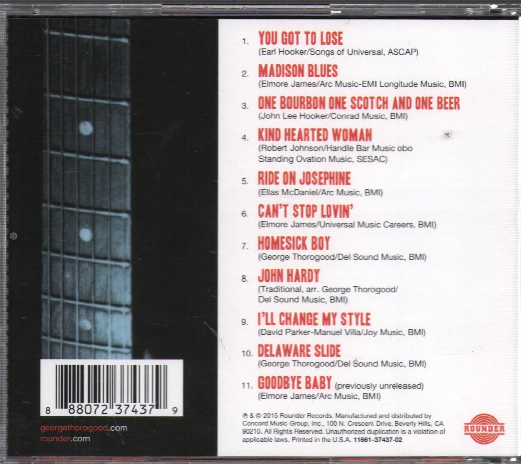 George Thorogood & The Destroyers - George Thorogood And The Delaware Destroyers - Cd
