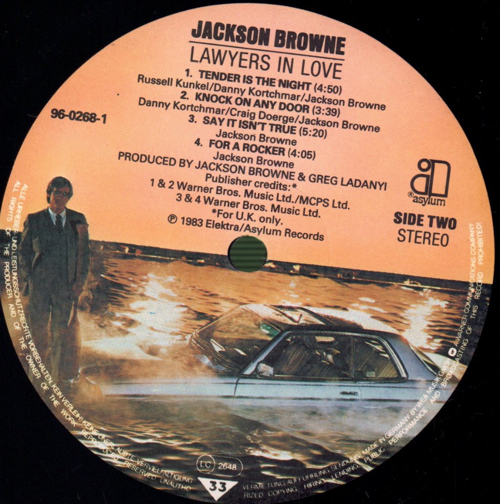 Jackson Browne - Lawyers In Love - Lp