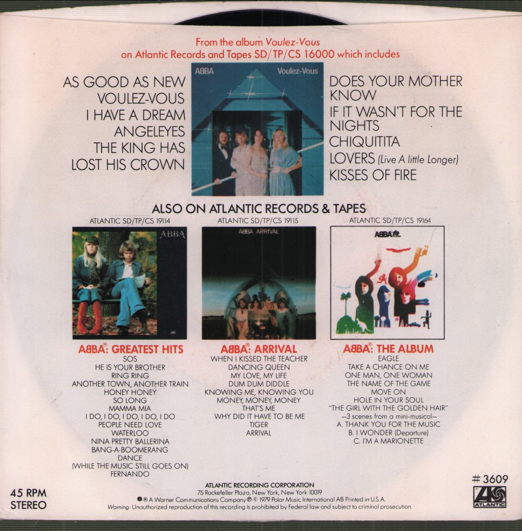 ABBA - Voulez-Vous / Angeleyes - 7 Inch