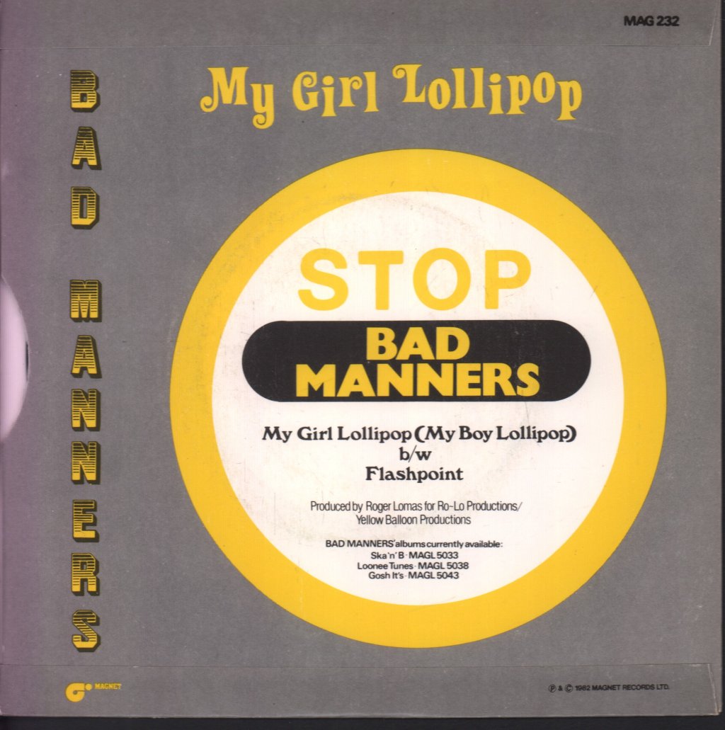 Bad Manners - My Girl Lollipop - 7 Inch
