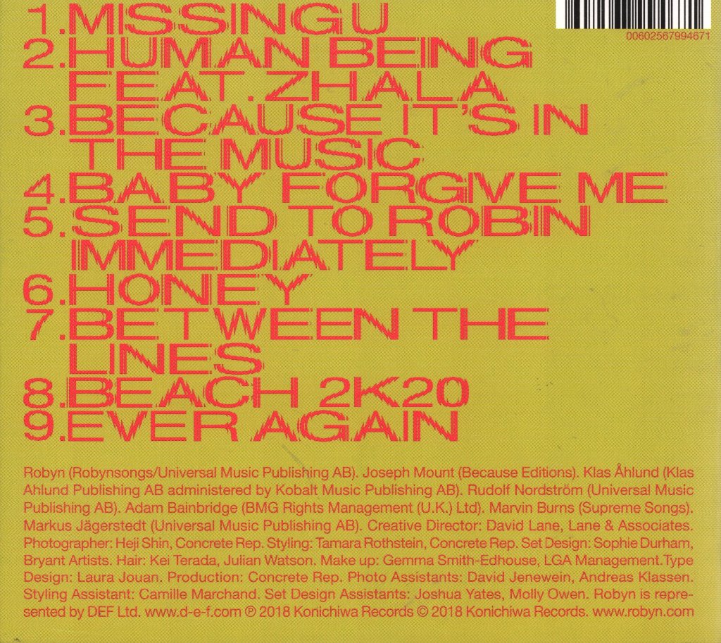 Robyn - Honey - Cd