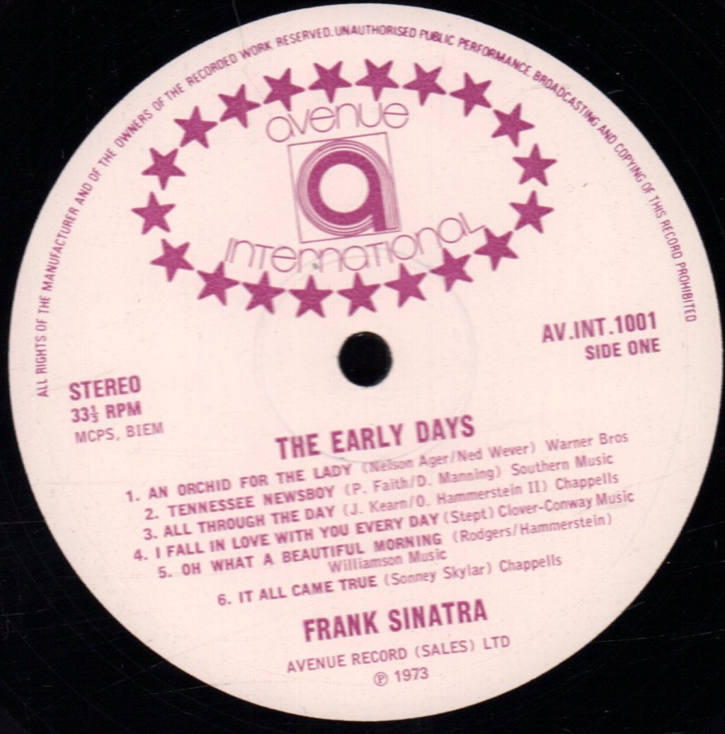 Frank Sinatra - Early Days Volume One - Lp