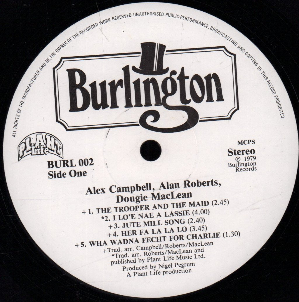 Alex Campbell Alan Roberts Dougie MacLean - Crm - Lp