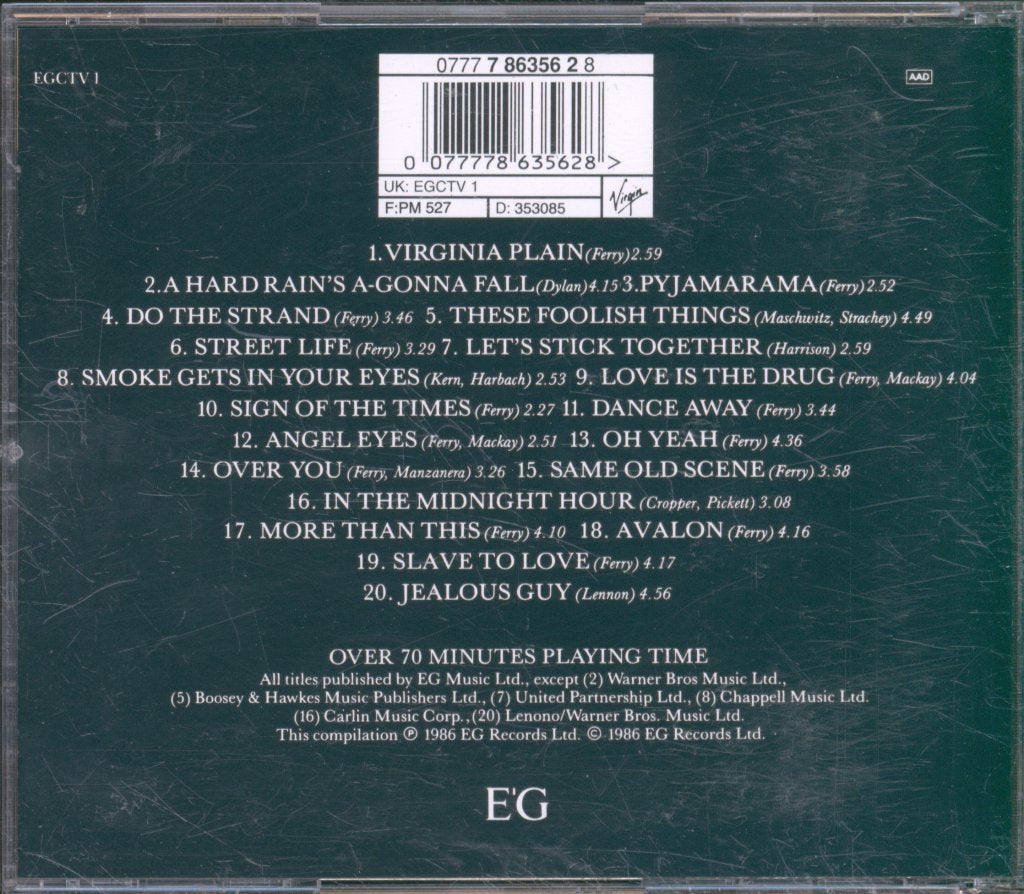 Roxy Music - Street Life - 20 Great Hits - Cd
