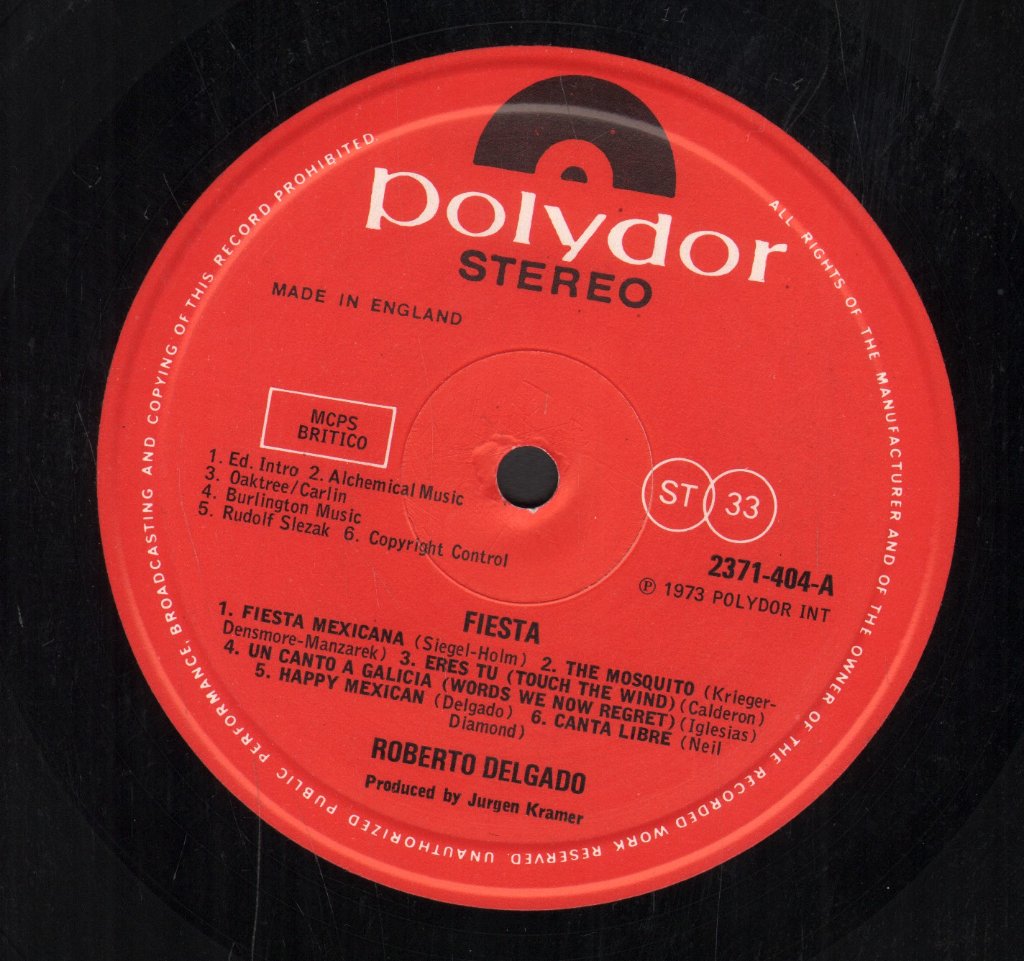 Roberto Delgado - Fiesta - Lp