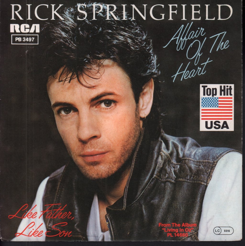 Rick Springfield - Affair Of The Heart - 7 Inch