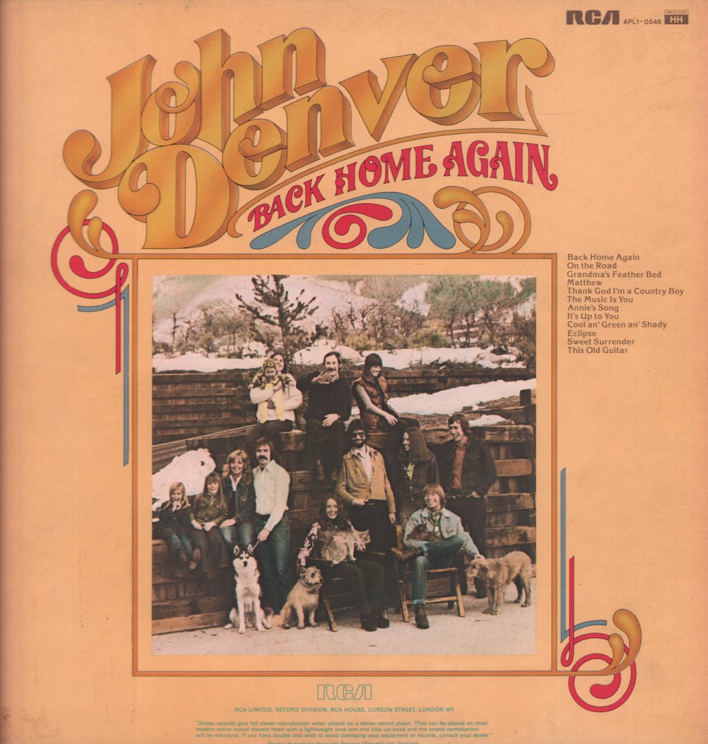 John Denver - Back Home Again - Lp