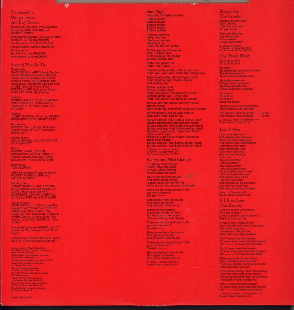Quincy Jones - Body Heat - Lp