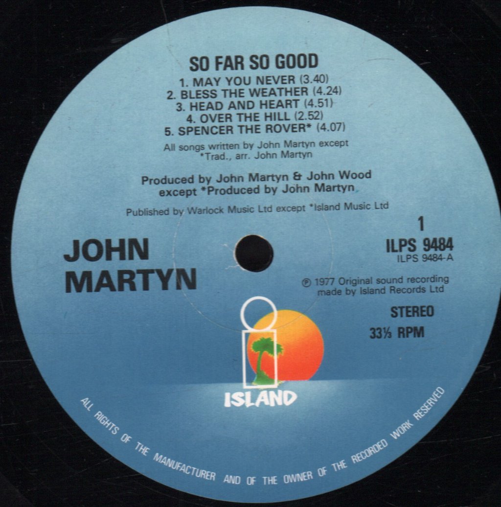 John Martyn - So Far So Good - Lp