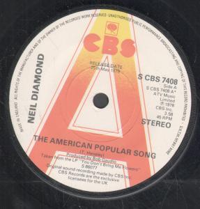 Neil Diamond - American Popular Song - 7 Inch