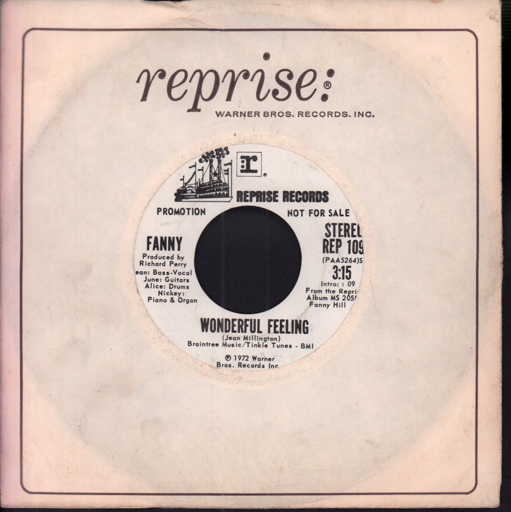 Fanny - Wonderful Feeling - 7 Inch