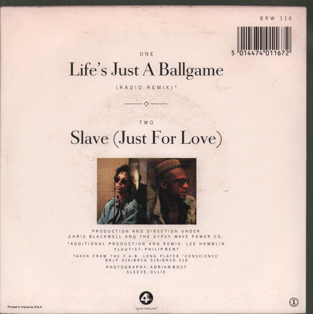Womack And Womack - Life's Just A Ballgame - 7 Inch