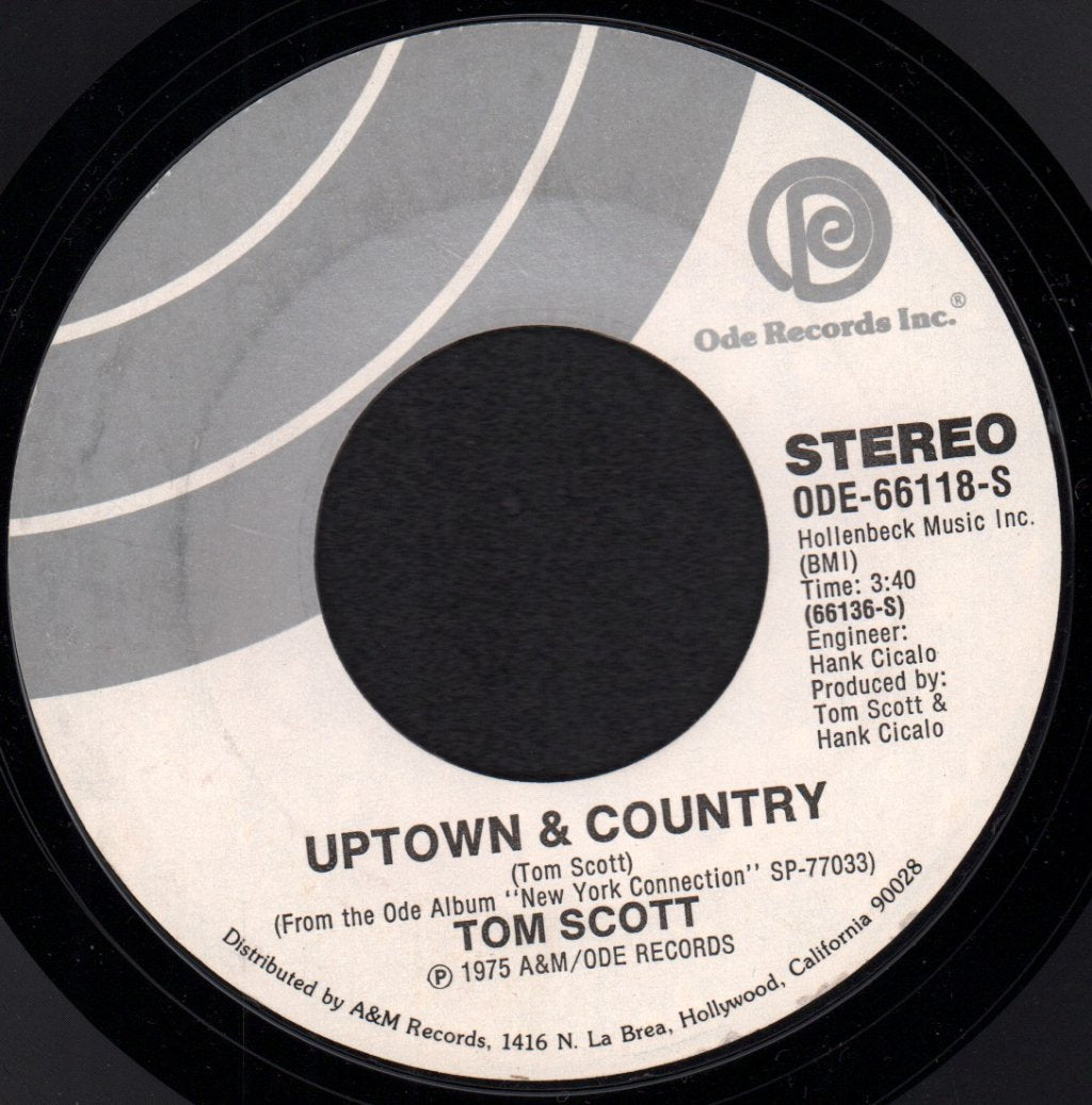 Tom Scott - Uptown And Country - 7 Inch