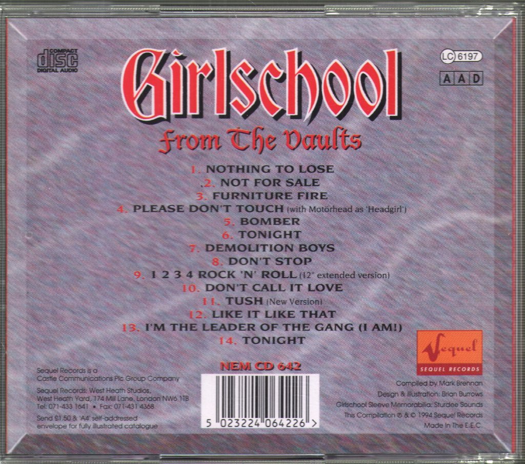 Girlschool - From The Vaults - Cd