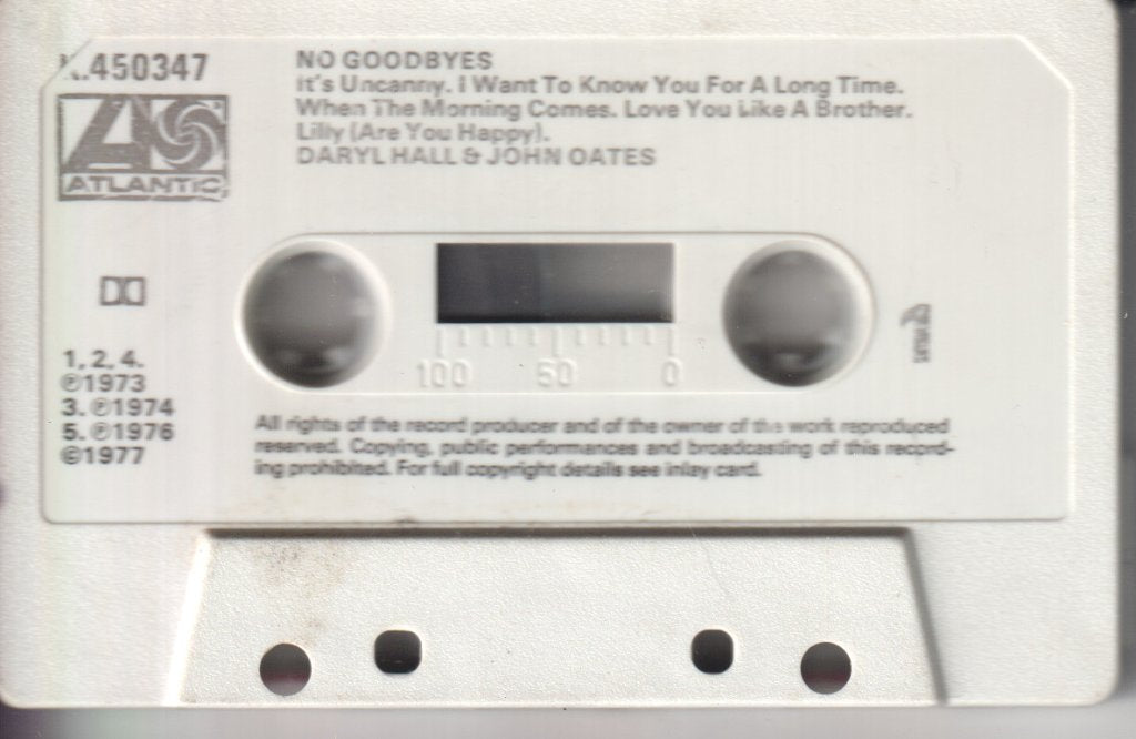 Daryl Hall & John Oates - No Goodbyes - Cassette