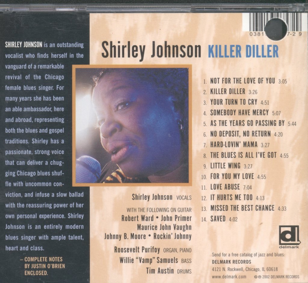 Shirley Johnson - Killer Diller - Cd
